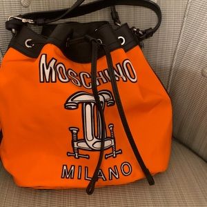 SOLD NWT Moschino logo-print nylon bag Authentic